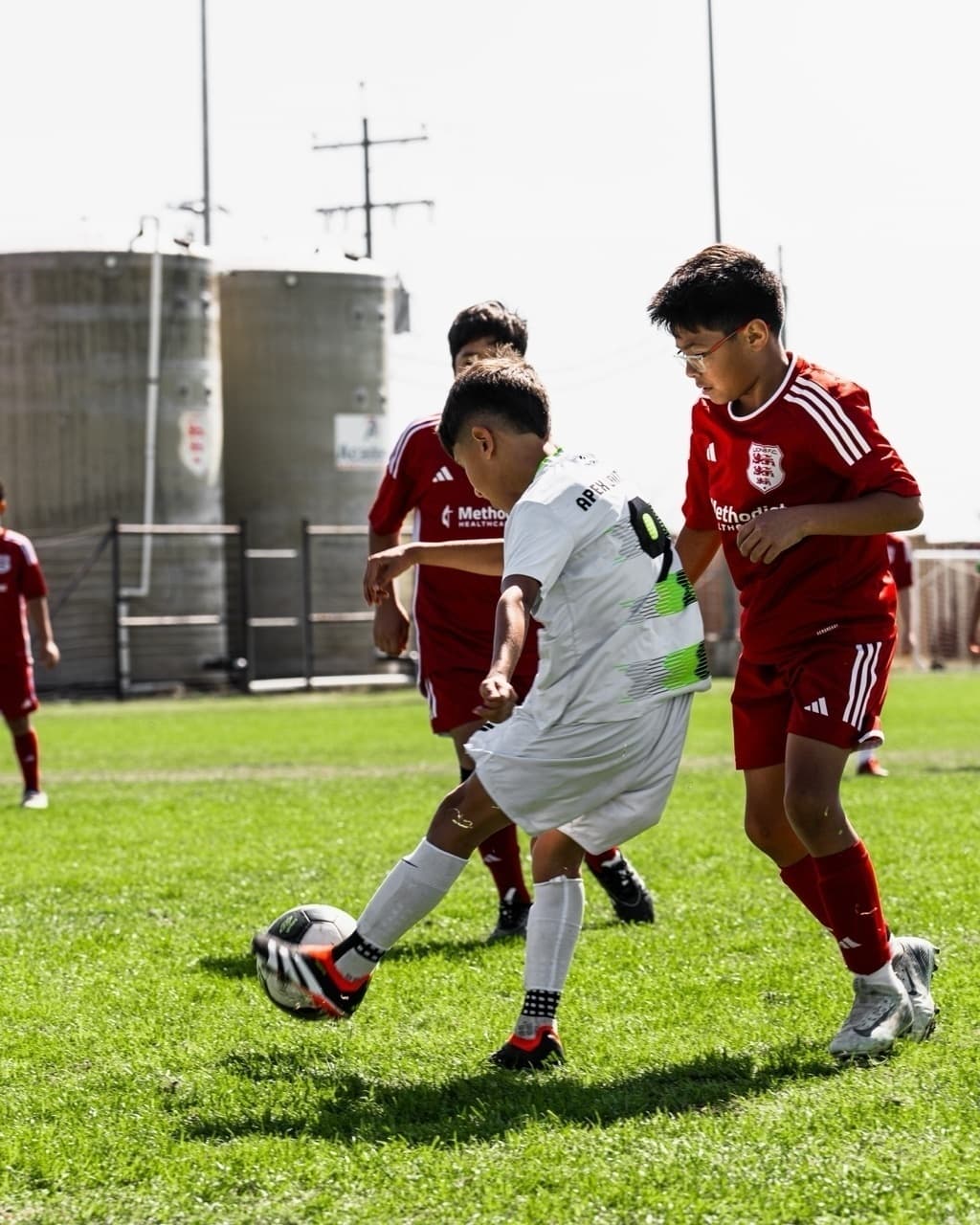 Apex United FC U11 youth soccer game action in San Antonio