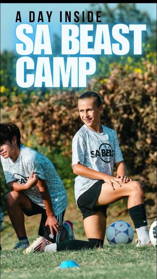 Young players at an SA Beast training camp