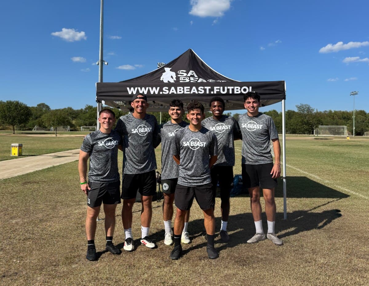 SA Beast Coaching Staff SA Beast coaching staff at a youth soccer training session in San Antonio, Texas